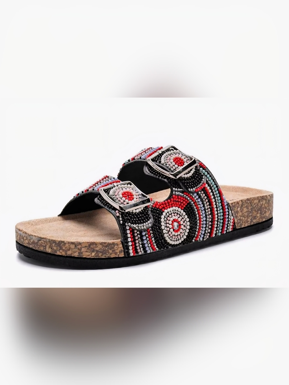 Torotto Womens Slides with Cork Footbed #1255 - Picture 9 of 13